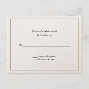 Cartes- de réponse de vue d'or