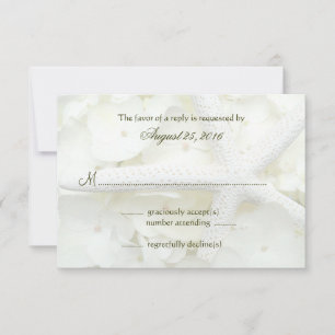 Cartes de réponse d'invitation de mariage de jardi