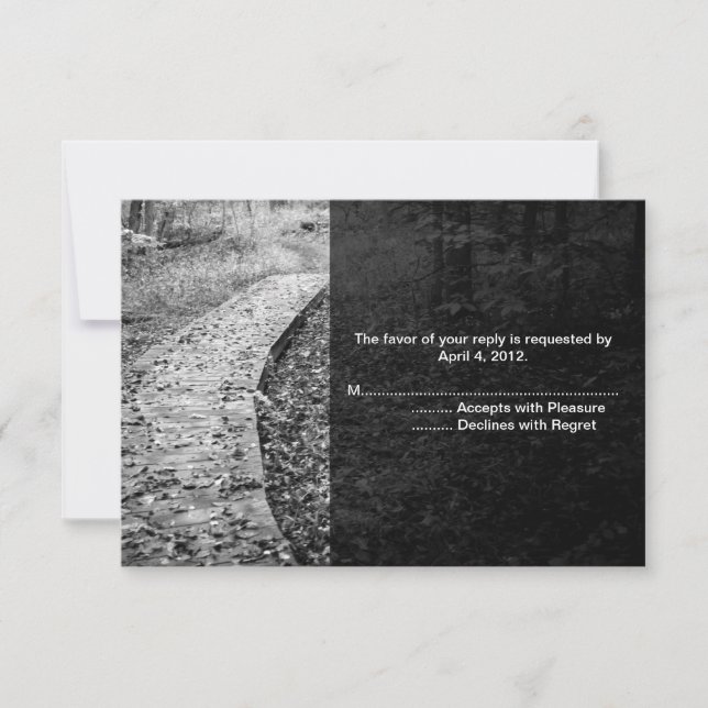 Cartes de réponse du chemin de forêt (Devant)