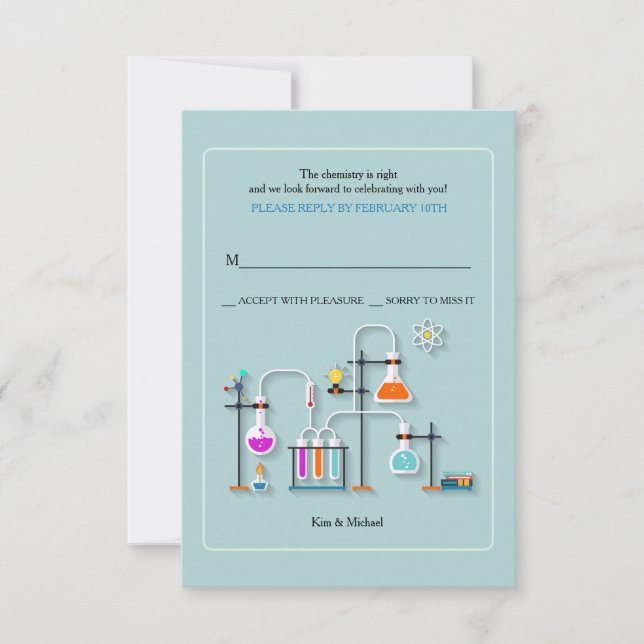Cartes de réponse du laboratoire de chimie (Devant)