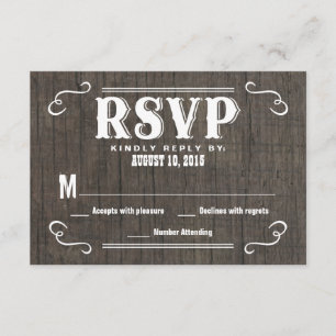 Cartes de réponse du Mariage de bois de l'ancien O