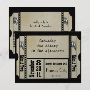 Cartes de réponse Mariage Black Funky Texturées