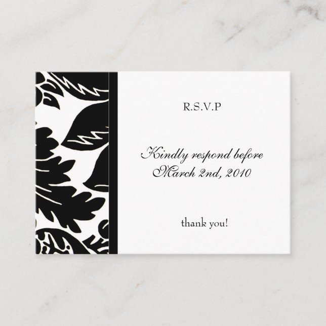 Cartes de réponse mariage | D1 (Devant)