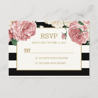 Cartes de réponse Mariages/RSVP