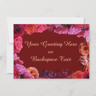Cartes de Réponse Personnalisées avec des Roses F