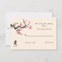 Cartes de réponse personnalisées Love Branch