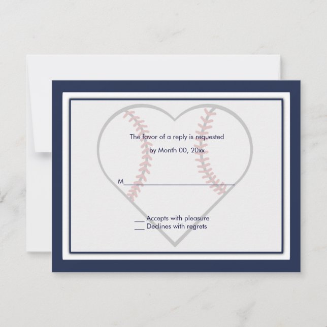 Cartes de réponse pour invitation de mariage sur l (Devant)