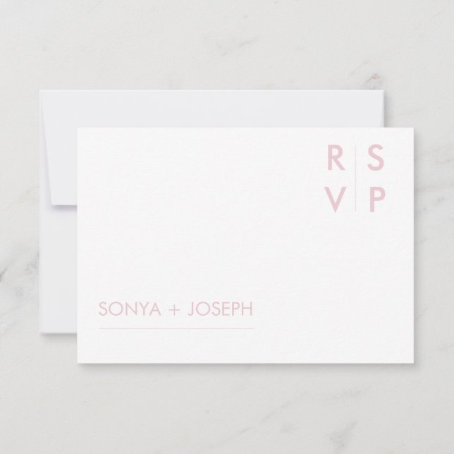 Cartes de réponse pour invitations de mariage flor (Dos)