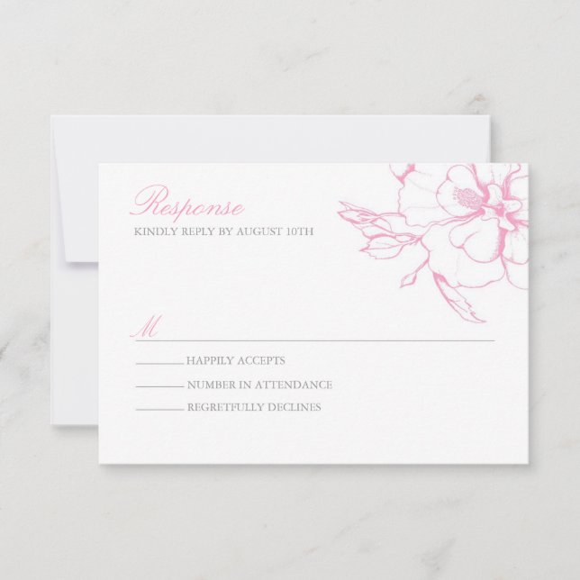 Cartes de réponse romantique des Roses (Devant)