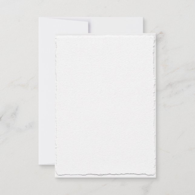 Cartes de réponse RSVP avec modèle de bordure faux (Devant)