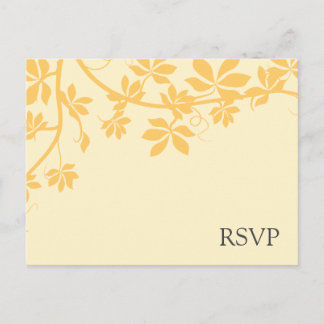 Cartes De Réponse RSVP En Or Et Jaune