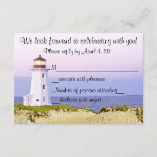 Cartes de réponse RSVP pour faire-part de mariage 