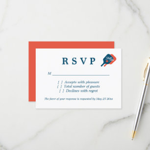 Cartes de réponse RSVP pour le mariage chic de pic