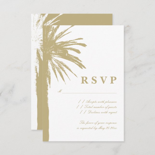 Cartes de réponse RSVP pour mariage exceptionnel s (Devant / Derrière)