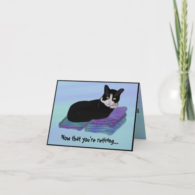 Cartes de retrait Tuxedo Cat Nap (Devant)