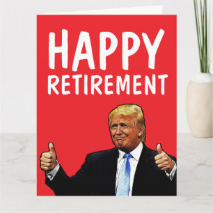 CARTES DE RETRAITE GÉANTES DE DONALD TRUMP