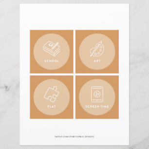 Cartes de routine quotidiennes pour enfants - Enfa