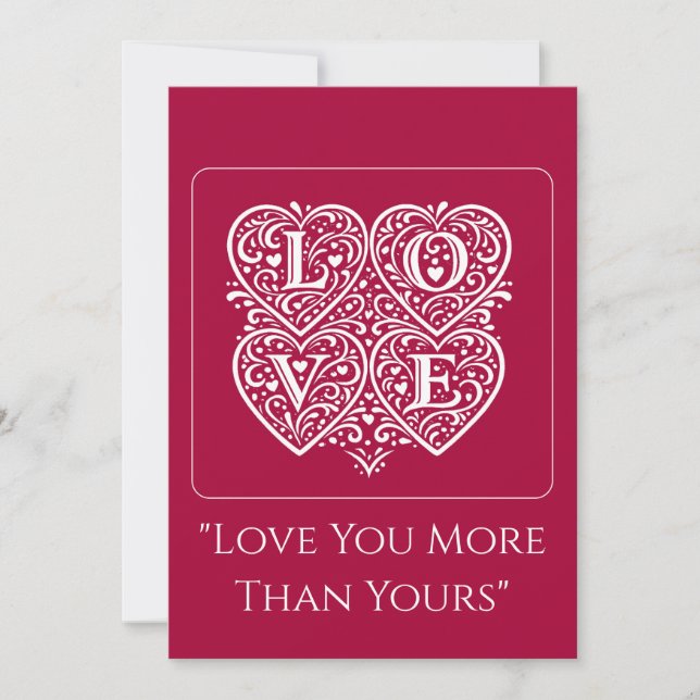 Cartes de Saint-Valentin d'amour – Lettres d'amour (Devant)
