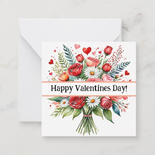 Cartes de Saint-Valentin heureuses, mignonnes, à s (Devant)
