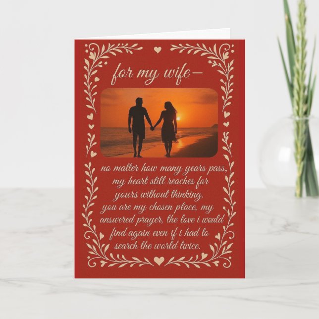 Cartes de Saint-Valentin romantiques pour ma femme (Devant)