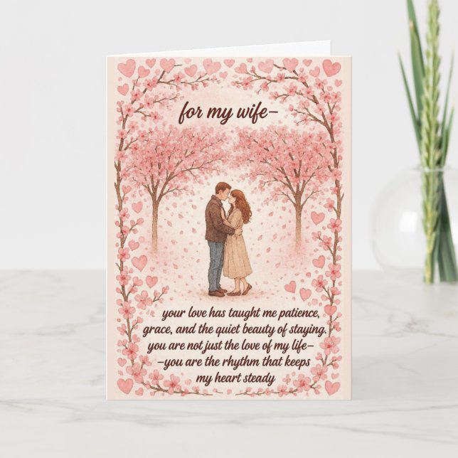 Cartes de Saint-Valentin romantiques pour ma femme (Devant)