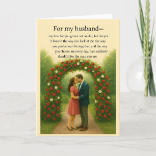 Cartes de Saint-Valentin romantiques pour mon mari