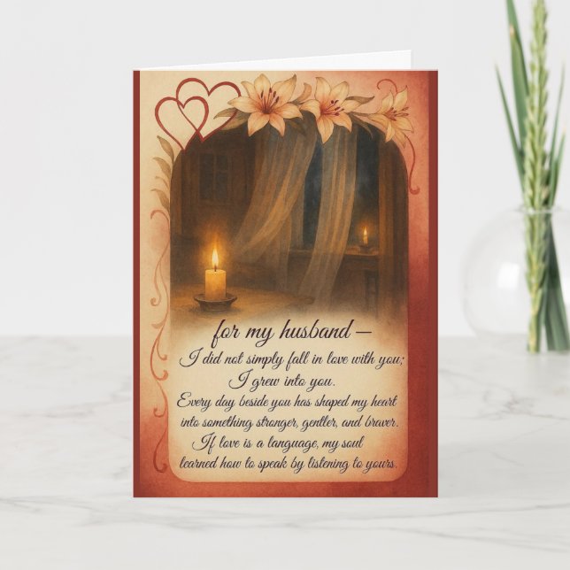 Cartes de Saint-Valentin romantiques pour mon mari (Devant)