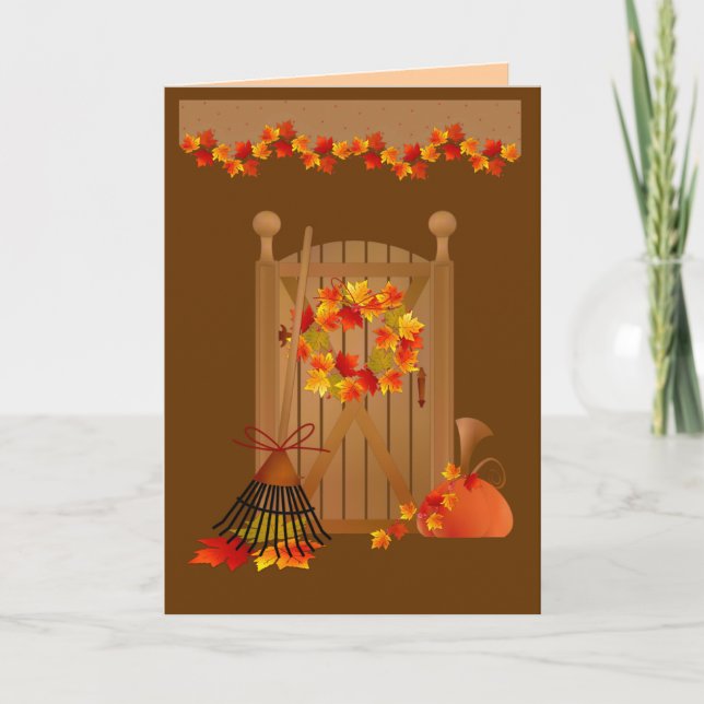 Cartes de saison automne automne (Devant)
