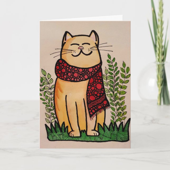 CARTES DE SALUT CAT PAPA ANNIVERSAIRE (Devant)