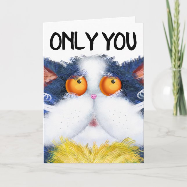 CARTES DE SALUT ROMANTIQUES CAT CUT ART (Devant)
