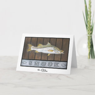Cartes de salutation et de note de Snook