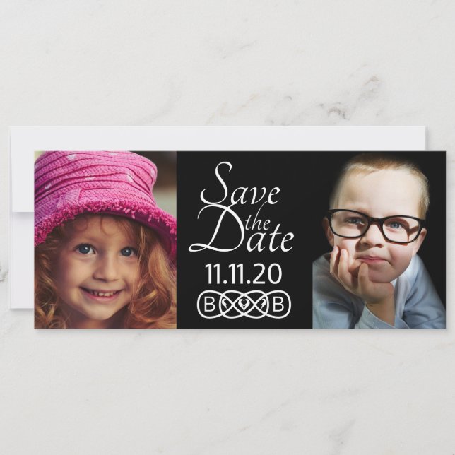 Cartes de sauvegarde de date avec photo (Devant)