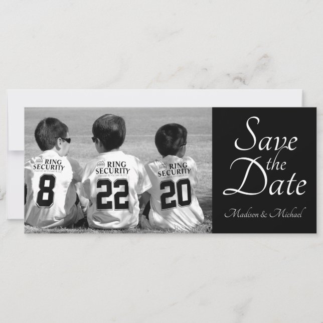 Cartes de sauvegarde de date avec photo (Devant)