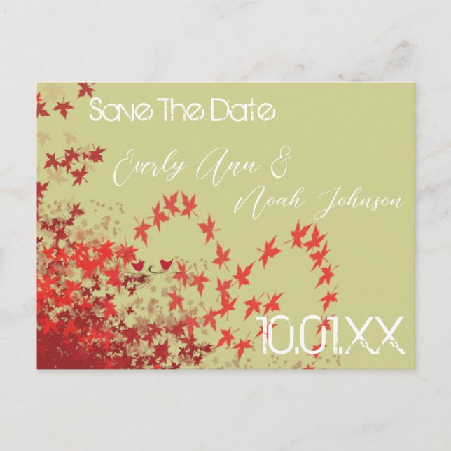 Cartes de sauvegarde de date de mariage (Devant)