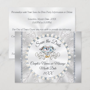 Cartes de sauvegarde de la date pour les 25 ans de