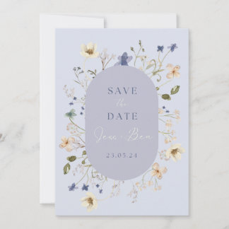 Cartes de "Save the Date" pour mariage aux fleurs