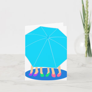 Cartes de secrets de parapluie pour amies