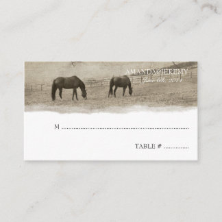 Cartes de siège de ferme Rustique Horse