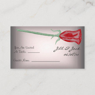 Cartes de siège Roses Rouges et Roses Roses Roses