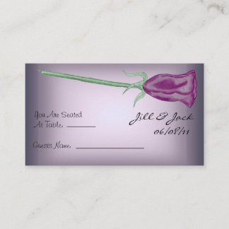 Cartes de siège Roses violettes