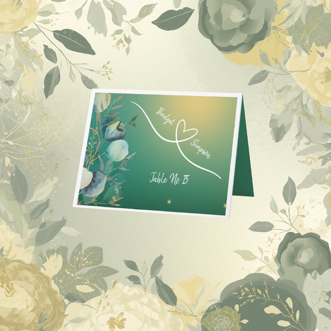 Cartes de siège vert émeraude (Créateur téléchargé)