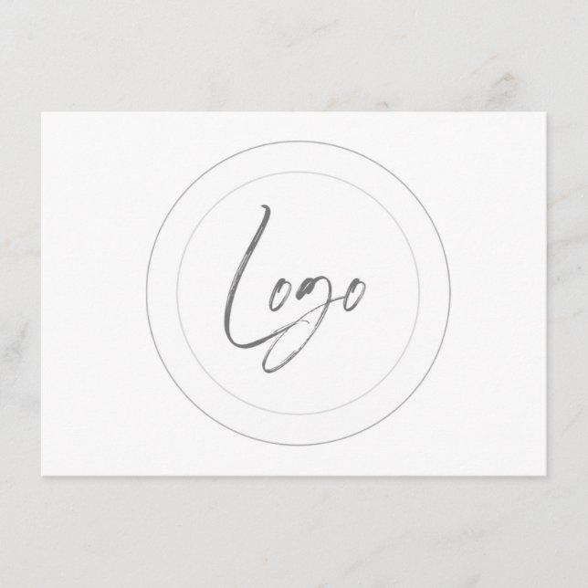Cartes de signalisation de logo modifiables (Devant)