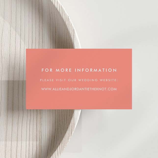 Cartes de site web Mariage modernes | Corail (Créateur téléchargé)
