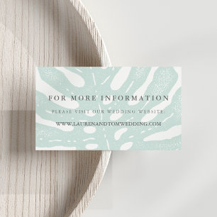 Cartes de site Web Mariage vintage Tropics