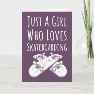 Cartes de skateboard rose mignonnes pour bébés fil