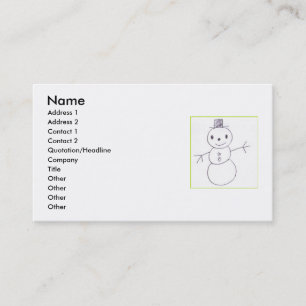 Cartes de Snowman Business