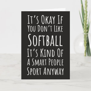Cartes de softball drôles Équipe sportive Joueur R
