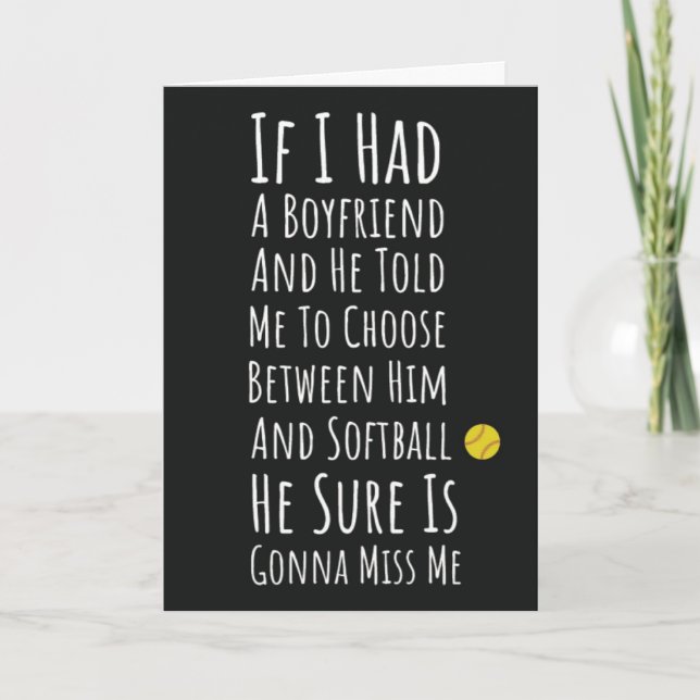 Cartes de softball pour filles Joueuse pour son fr (Devant)