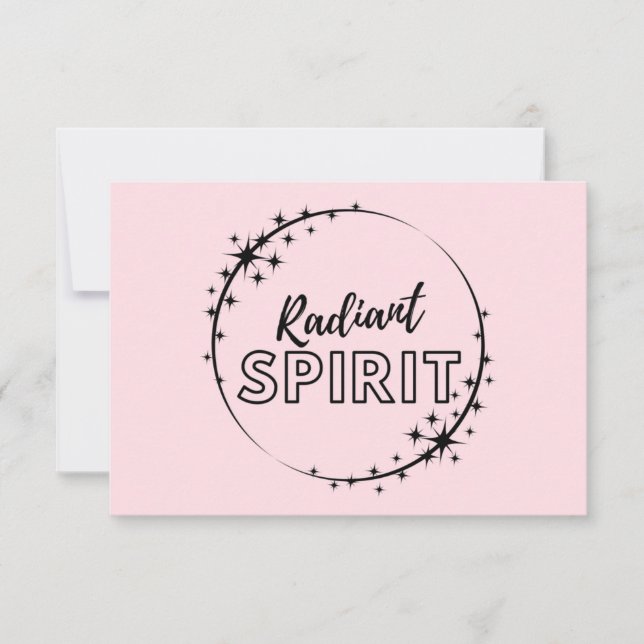 Cartes de soins - Esprit radiant - Encouragement (Devant)
