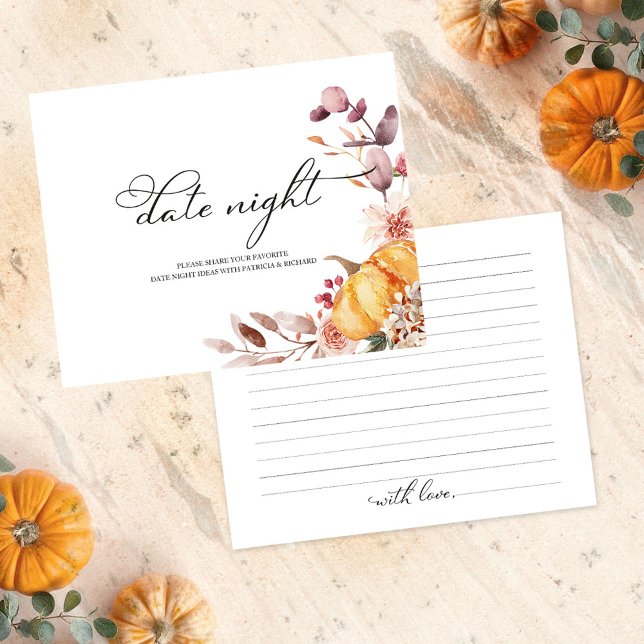 Cartes de soirée de mariage automnale à thème de c (Créateur téléchargé)